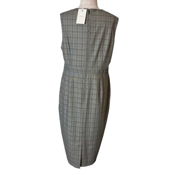 NWT Ted Baker Gray Check Ristad Dress 14 - Picture 11 of 11